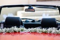 Wedding red car Royalty Free Stock Photo