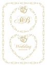 Wedding ribbon frame set 2