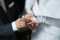 Wedding ring exchange Royalty Free Stock Photo