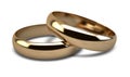 Wedding Ring Gold Pair Royalty Free Stock Photo