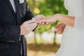 Wedding ring hands love Royalty Free Stock Photo