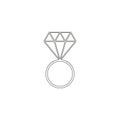Wedding ring icons it for celebration married Royalty Free Stock Photo