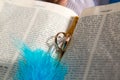 Wedding rings on a bible