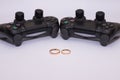 Wedding rings and Dualshock 4 controller for Sony PlayStation 4