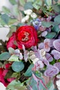 Wedding rings in flowers Royalty Free Stock Photo