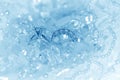 Wedding Rings - Ice on Blue Ice Series Royalty Free Stock Photo