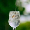 Wedding rings in ice water