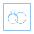 Wedding Rings Icon Royalty Free Stock Photo