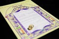 Ketubah - marriage contract in jewish religious tradition