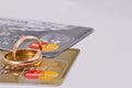 Wedding rings and mastercard gold