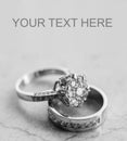 Wedding rings set Royalty Free Stock Photo