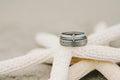 Wedding Ring Starfish Royalty Free Stock Photo