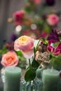 Wedding themen, bouquet of pink roses