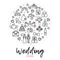 Wedding Round Concept Royalty Free Stock Photo