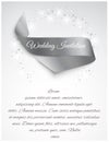 Wedding satin ribbon Royalty Free Stock Photo