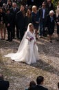 Wedding at Scalieri Castle at Malcesine on Lake Garda Italy Royalty Free Stock Photo