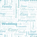 Wedding Seamless Pattern Royalty Free Stock Photo