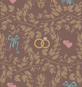 Wedding seamless pattern.