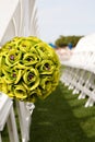 Wedding seat boquet Royalty Free Stock Photo