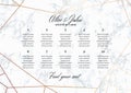 Wedding Seating Chart Poster Template.