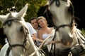 Wedding series, carriage Royalty Free Stock Photo