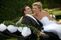 Wedding series, carriage Royalty Free Stock Photo