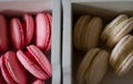 Wedding set of biscuits in pink and white Royalty Free Stock Photo