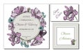 Wedding set. Save the date, guest card