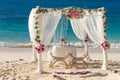 Wedding set up, tropical outdoor wedding reception, beauti