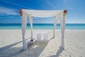 Wedding setup at Maldives Royalty Free Stock Photo