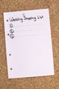 Wedding Shopping List