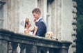 Wedding shot of bride and groom Royalty Free Stock Photo