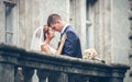 Wedding shot of bride and groom Royalty Free Stock Photo