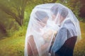 Wedding shot of bride and groom Royalty Free Stock Photo