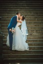Wedding shot of bride and groom Royalty Free Stock Photo