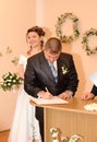 The wedding signature Royalty Free Stock Photo