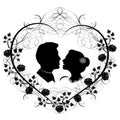 wedding silhouette 12 Royalty Free Stock Photo