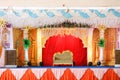 Wedding stage of flowers disign