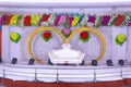 Wedding stage of flowers disign