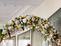 Wedding  stage of flowers disign Royalty Free Stock Photo