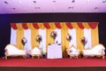 Wedding  stage of flowers disign Royalty Free Stock Photo