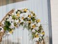 Wedding stage of flowers disign