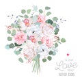 Wedding style flowers bouquet Royalty Free Stock Photo