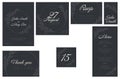 Wedding suite collection card templates