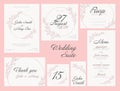 Wedding suite collection card templates