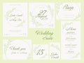 Wedding suite collection card templates Royalty Free Stock Photo