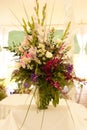 Wedding table arrangement Royalty Free Stock Photo