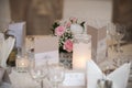 Wedding table arrangement