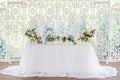 Wedding table decor Royalty Free Stock Photo