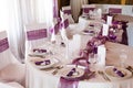 Wedding table decor Royalty Free Stock Photo